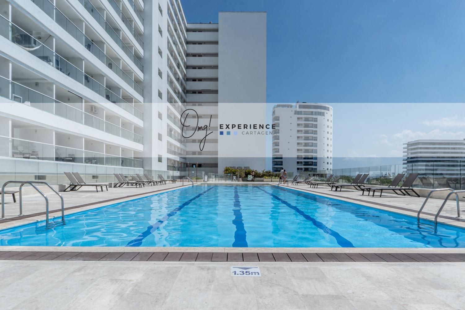 Apartamento Cb625 En Crespo Con Atardecer Frente Al Mar Cartagena
